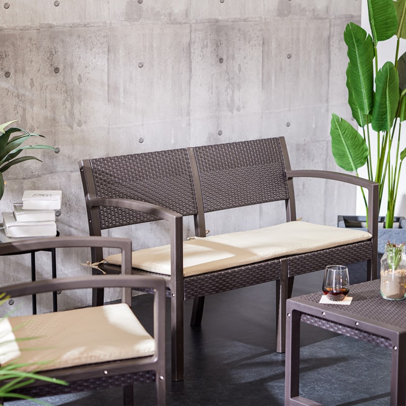 ガーデンソファセット　アウトドアテーブル 美品！ガーデン ソファセット