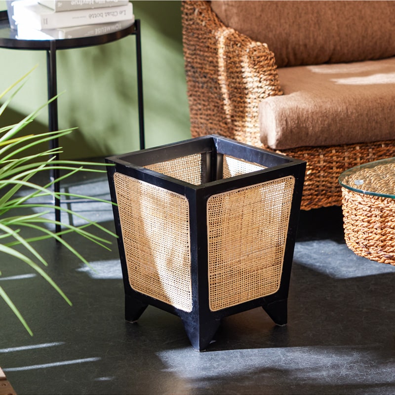 プランターカバー 8号用 鉢カバー 鉢植えカバー 観葉植物 ラタン 天然