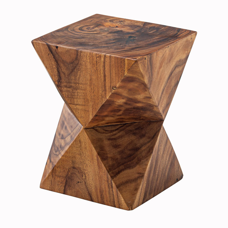 スツール 木製 天然木 モンキーポット サイドテーブル フラワーベース