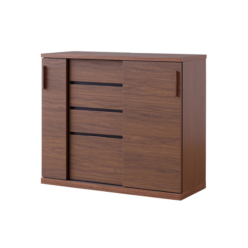 超人気！2段 サイドボード 引き出し 扉付き リビングボード　NATURAL 超人気！2段 サイドボード 引き出し 扉付き リビングボード NATURAL