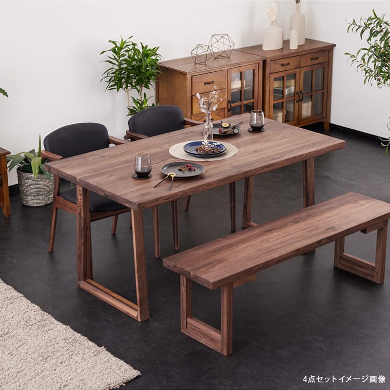 ダイニングテーブル 150cm 単品 4人掛け 5人 6人 食卓テーブル 天然木