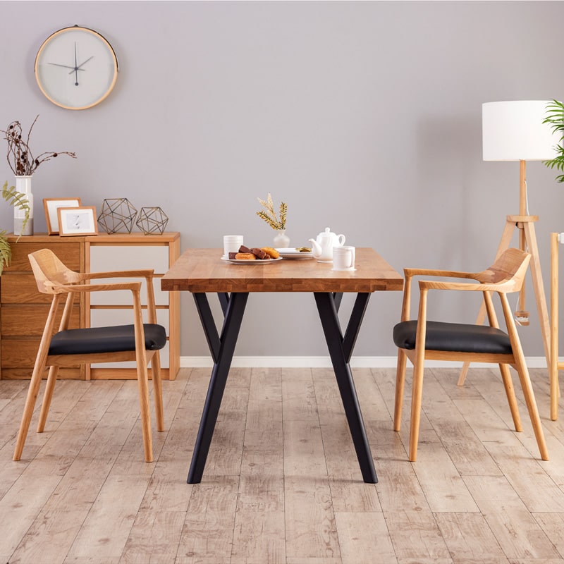 Living＆Journey ダイニングセット 135cm 3点セット 2人 2人掛け