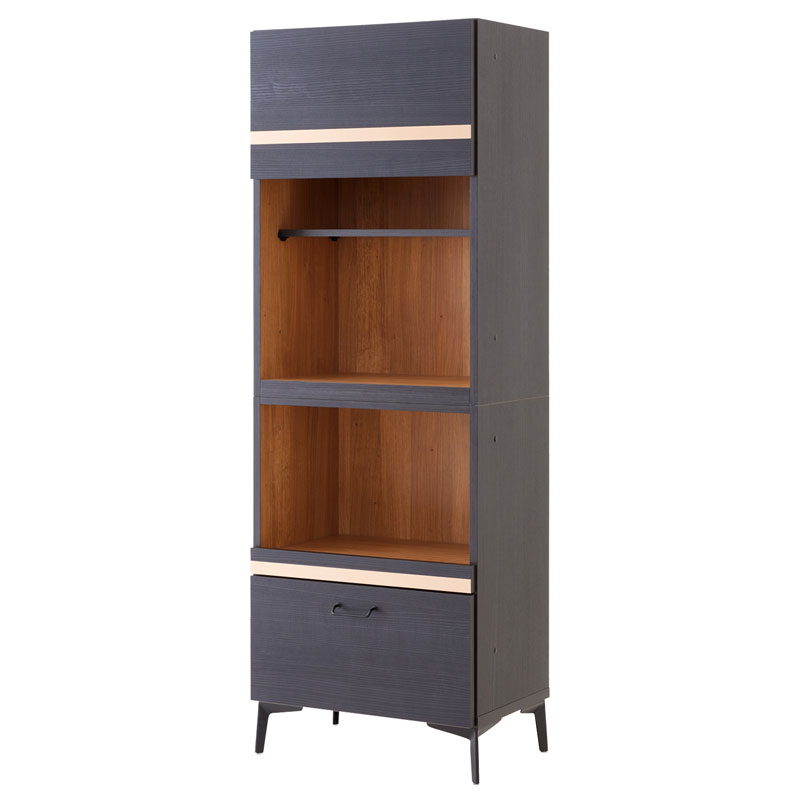 東京インテリア 大川家具／食器棚 キッチンボード ヴィンテージ 日本国産 大川家具 食器棚 トスティ W80cm オープンボード 扉タイプ