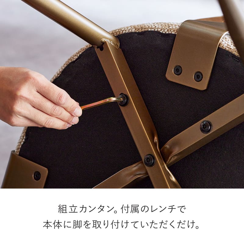 ダイニングチェア 1脚 単品 チェア チェアー アームチェア 椅子 肘付き オーク 真鍮風 ファブリック ヴィンテージ モダン 北欧 おしゃれ 7030_12