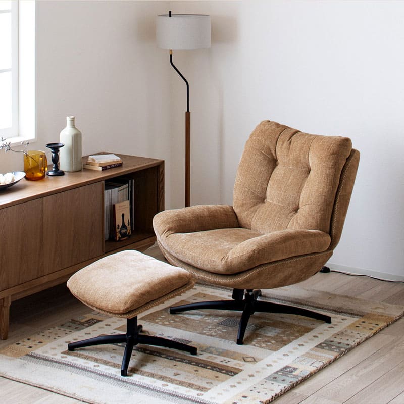パーソナルチェア オットマン付き ロッキングチェア ソファ 一人掛け