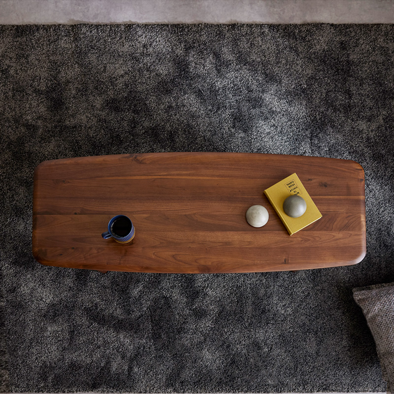 センターテーブル 120cm ローテーブル リビング ウォールナット 無垢材