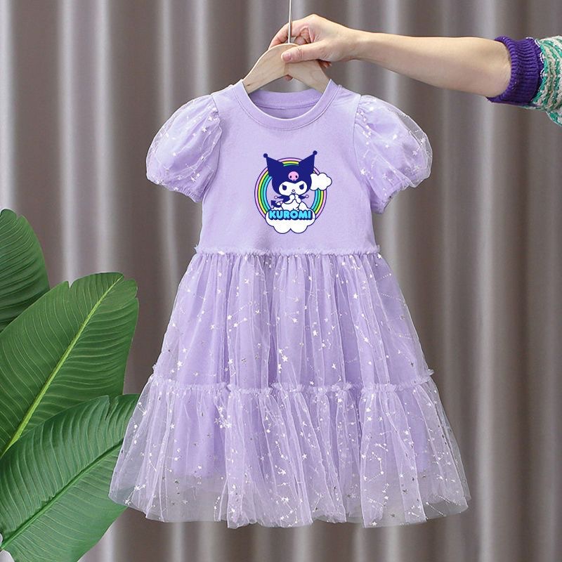クロミ 子供服 ワンピース プリンセスドレス 女の子 夏服 半袖