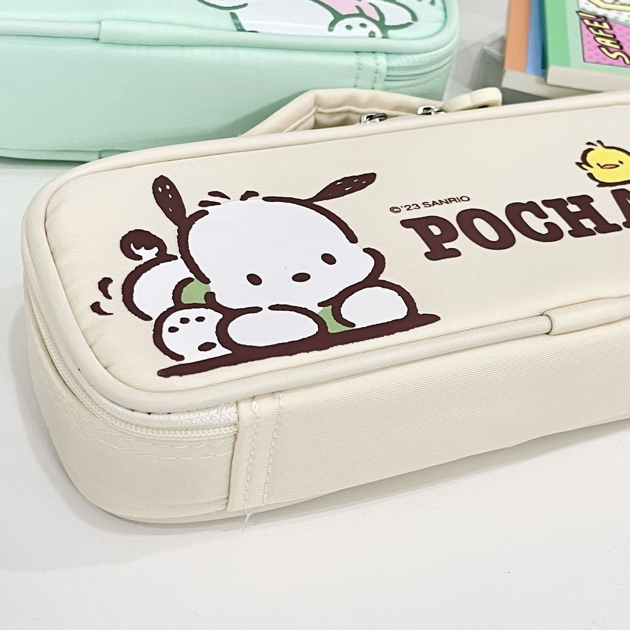ポチャッコ ペン袋 筆袋 筆箱 透明 ペンケース 大容量 収納バッグ 化粧