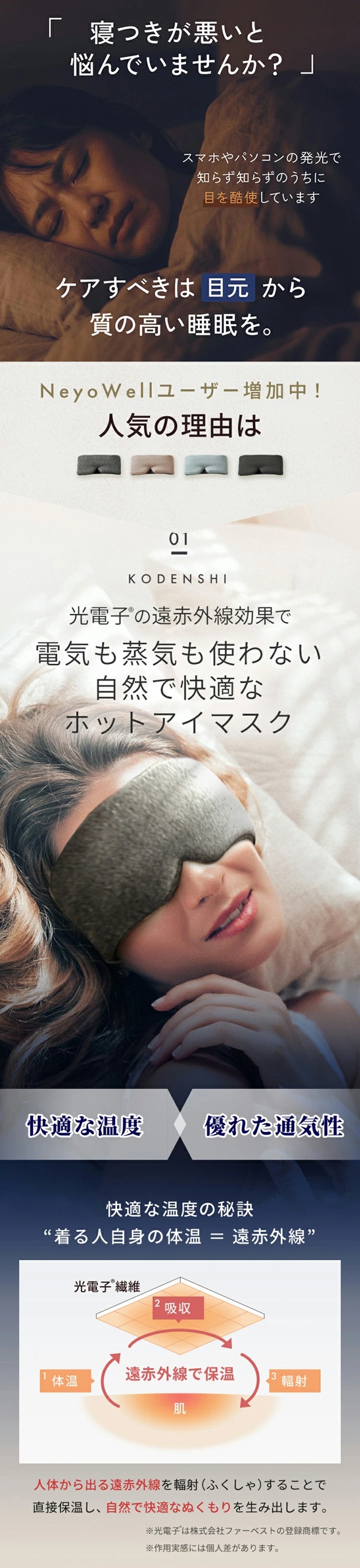 アイマスク ホット 目のケア