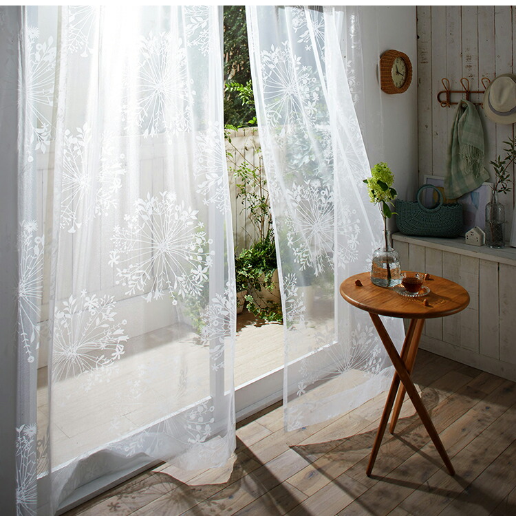 スミノエ レースカーテン 100×176cm（1枚入）KUKKA VOILE/クッカボイル