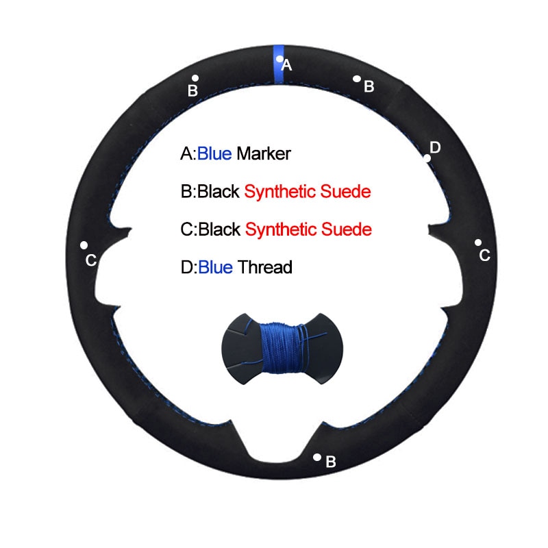 手縫製 車 ステアリング ホイール カバー ラップ 革 スエード bmw mスポーツ E36 1996 2000 E39 1995 2001 Z3 m E36/7 E36/8 1998 2002 :hrv009013:Sorakumo