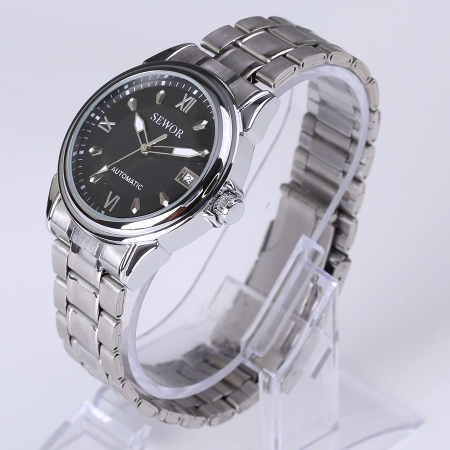 ステンレス鋼 メンズ 腕時計 高級 ブランド カジュアル 自動 機械式 ミリタリー 腕時計 防水｜sorakumo｜02