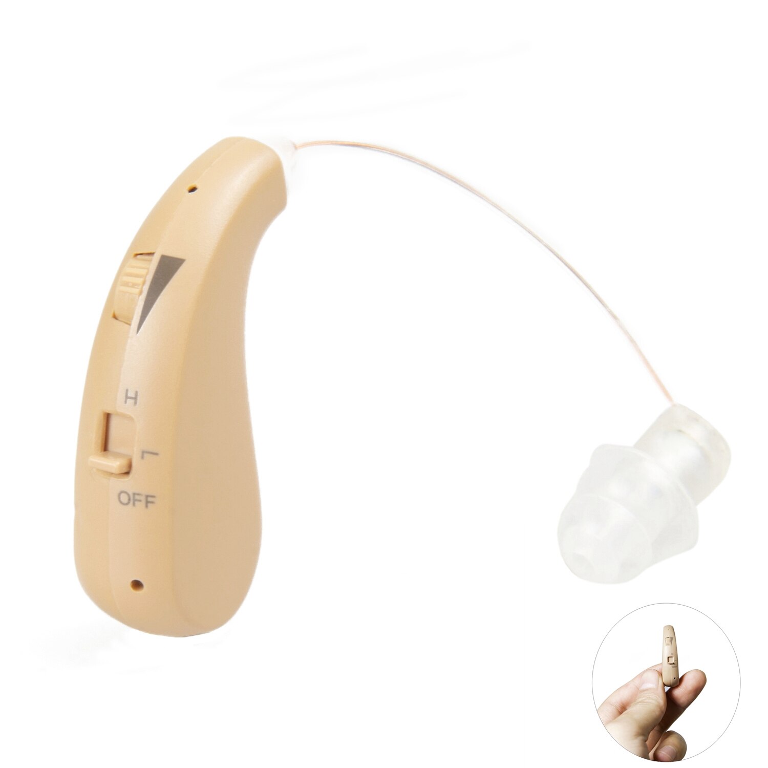ワイヤレス ヘッドホン スピーカー アンプ 調整ツール付き 充電式 デジタル 補聴器｜sorakumo｜02
