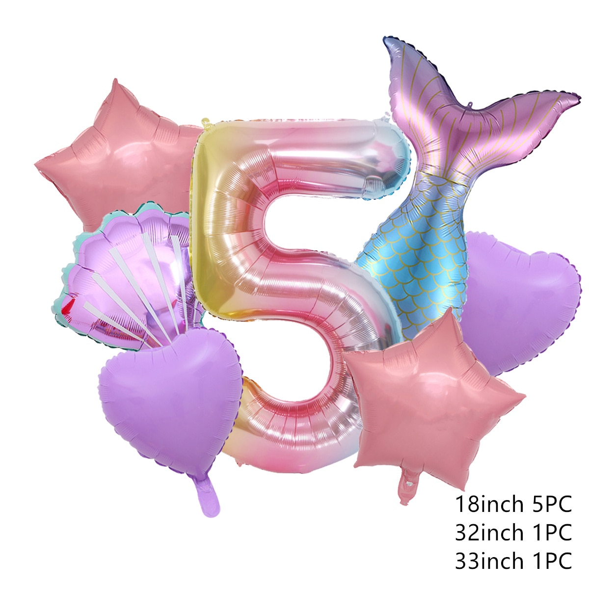18インチ 32インチ アルミホイル 風船 魚 テイル パーティー 装飾 紫 色 ヘリウム 子供 誕生日｜sorakumo｜08