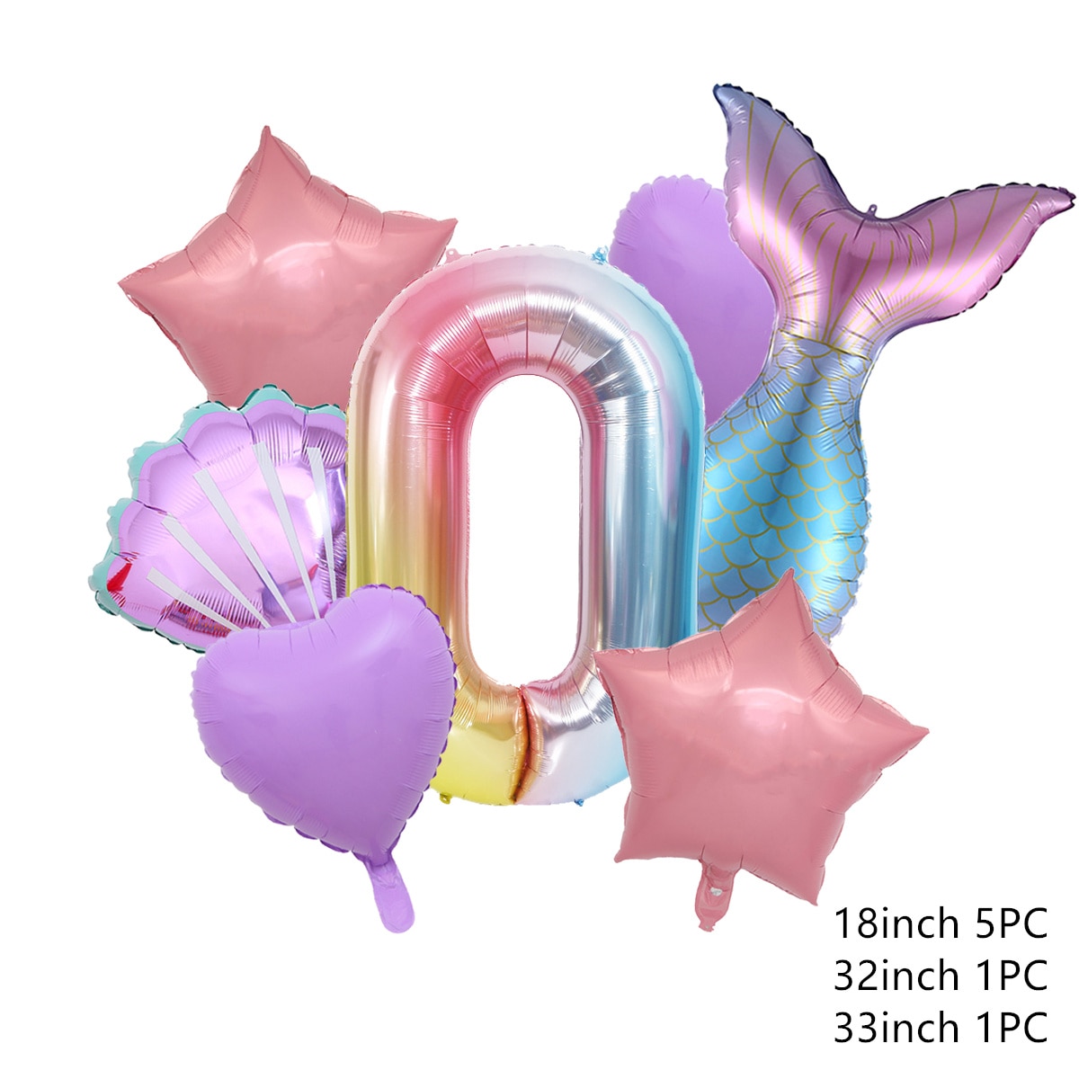 18インチ 32インチ アルミホイル 風船 魚 テイル パーティー 装飾 紫 色 ヘリウム 子供 誕生日｜sorakumo｜03