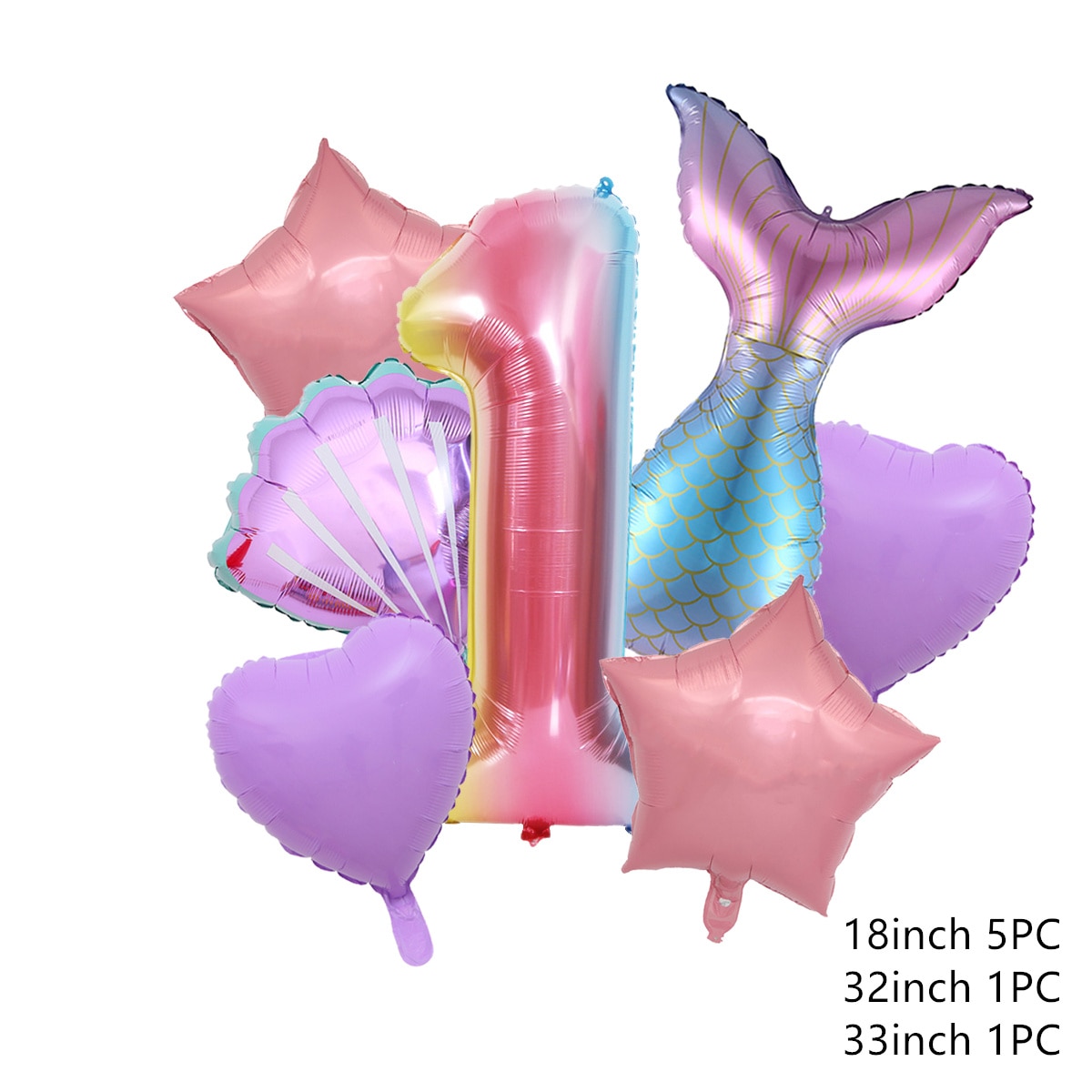18インチ 32インチ アルミホイル 風船 魚 テイル パーティー 装飾 紫 色 ヘリウム 子供 誕生日｜sorakumo｜04