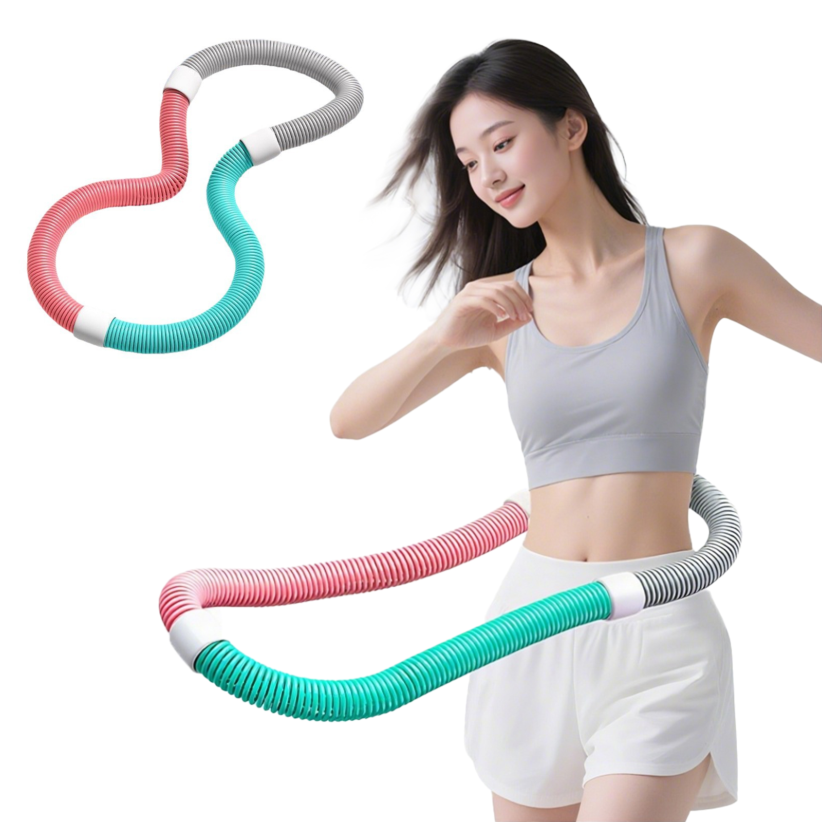 フラフープ ソフト ダイエット 柔らかい ソフトスプリングフラフープ