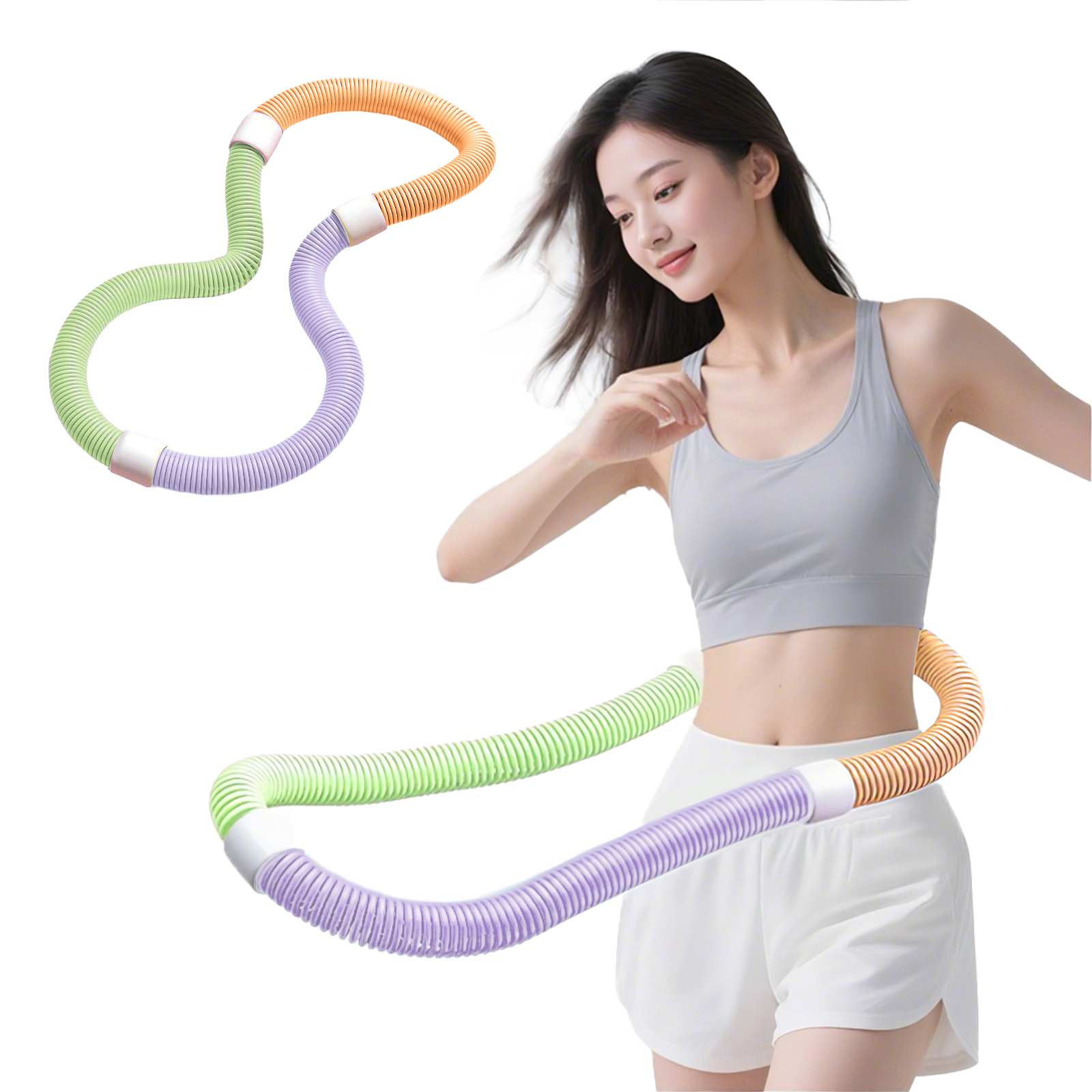 フラフープ ソフト ダイエット 柔らかい ソフトスプリングフラフープ