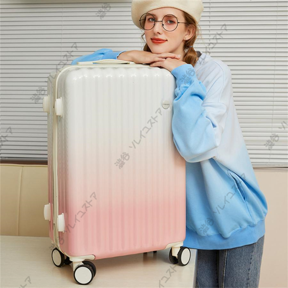 送料無料 スーツケース mサイズ 3 4泊 ファスナータイプ 軽量 おしゃれ かわいい TSAロック...
