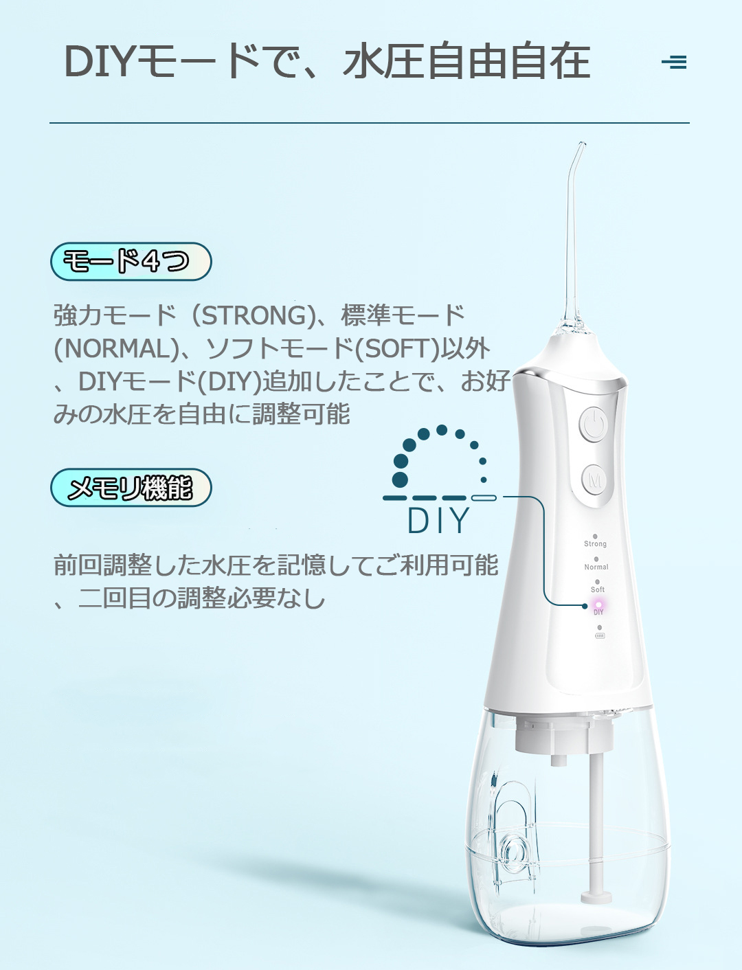 正規品 2023 最新 歯科医師監修 口腔洗浄器 コードレス口腔洗浄機