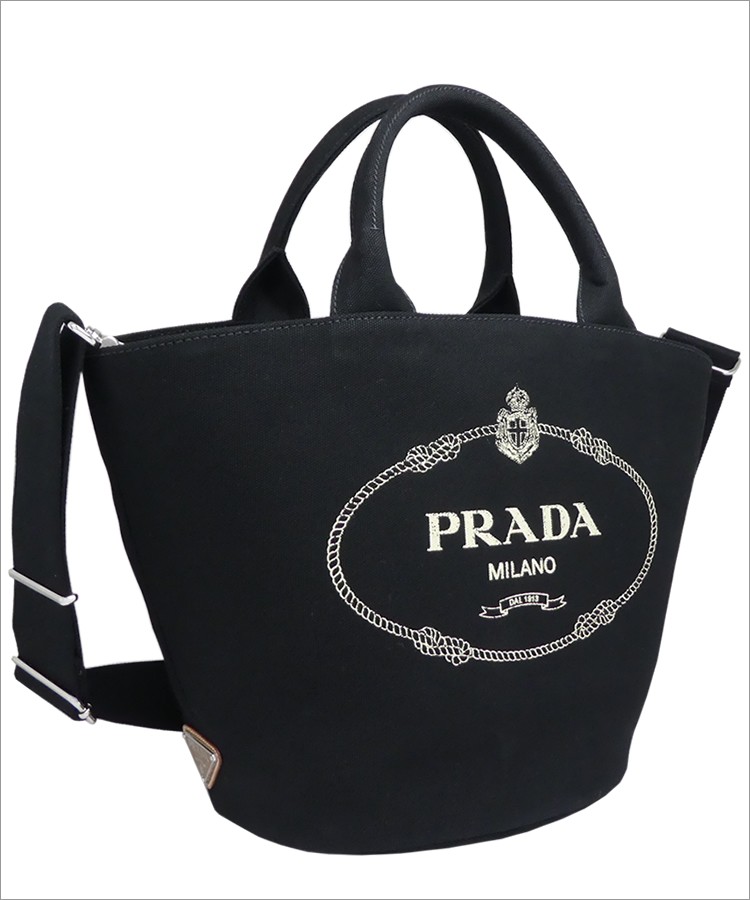新品 プラダ PRADA ポーチ カナパ ロゴ レッド 赤
