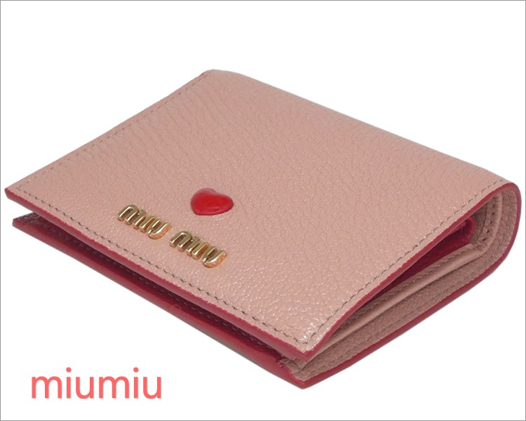 ミュウミュウ 二つ折 財布 マドラス レザー ハート MIU MIU 5MV204_2BC3_F0615 MADRAS LOVE ORCHIDEA  オーキッドピンク miumiu レディース : miumiu-5mv204-2bc3-f0615-orchide : セレクトショップ ソルフェージ  - 通販 - Yahoo!ショッピング