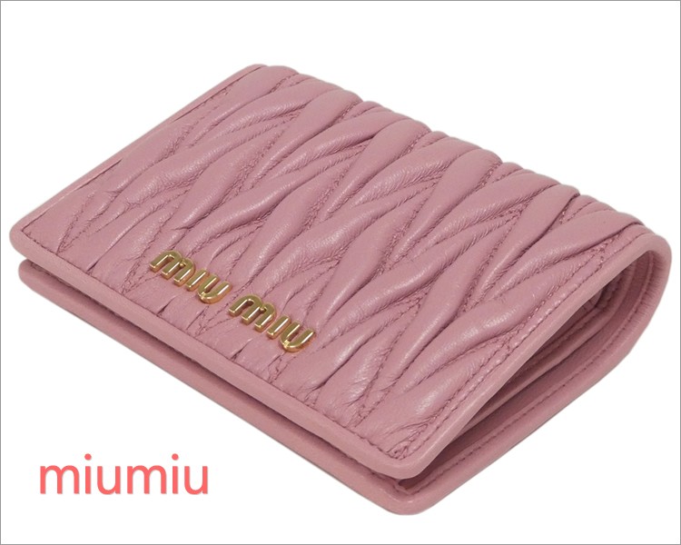 miu miu（ミュウミュウ） マテラッセレザー 財布 MIU MIU