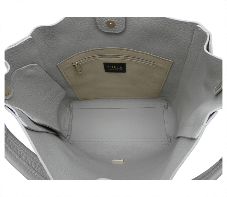 FURLA フルラ GRACE ホーボーバッグ M GHIACCIO i ライトグレー