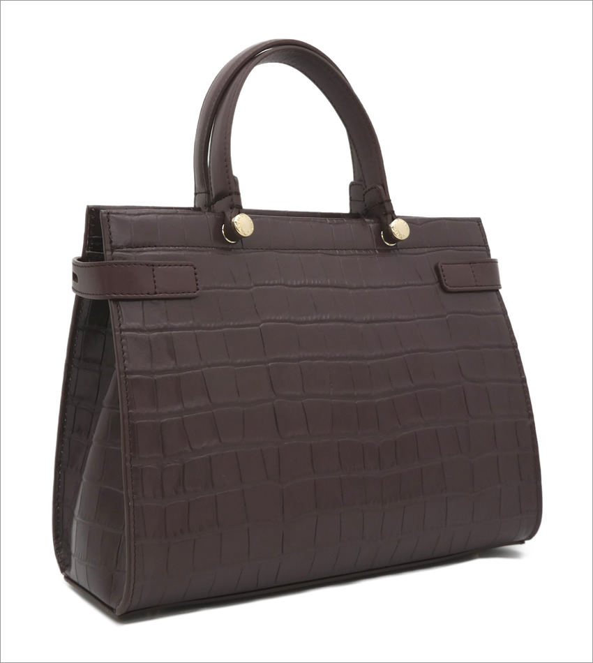 FURLA フルラ LADY M トートバッグ クロコダイル型押しカーフ