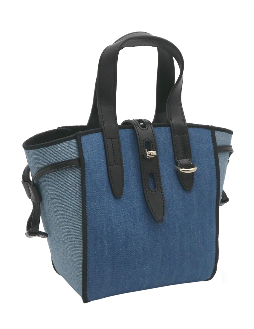 FURLA フルラ NET トート ミニ TONI BLU DENIM デニムブルー