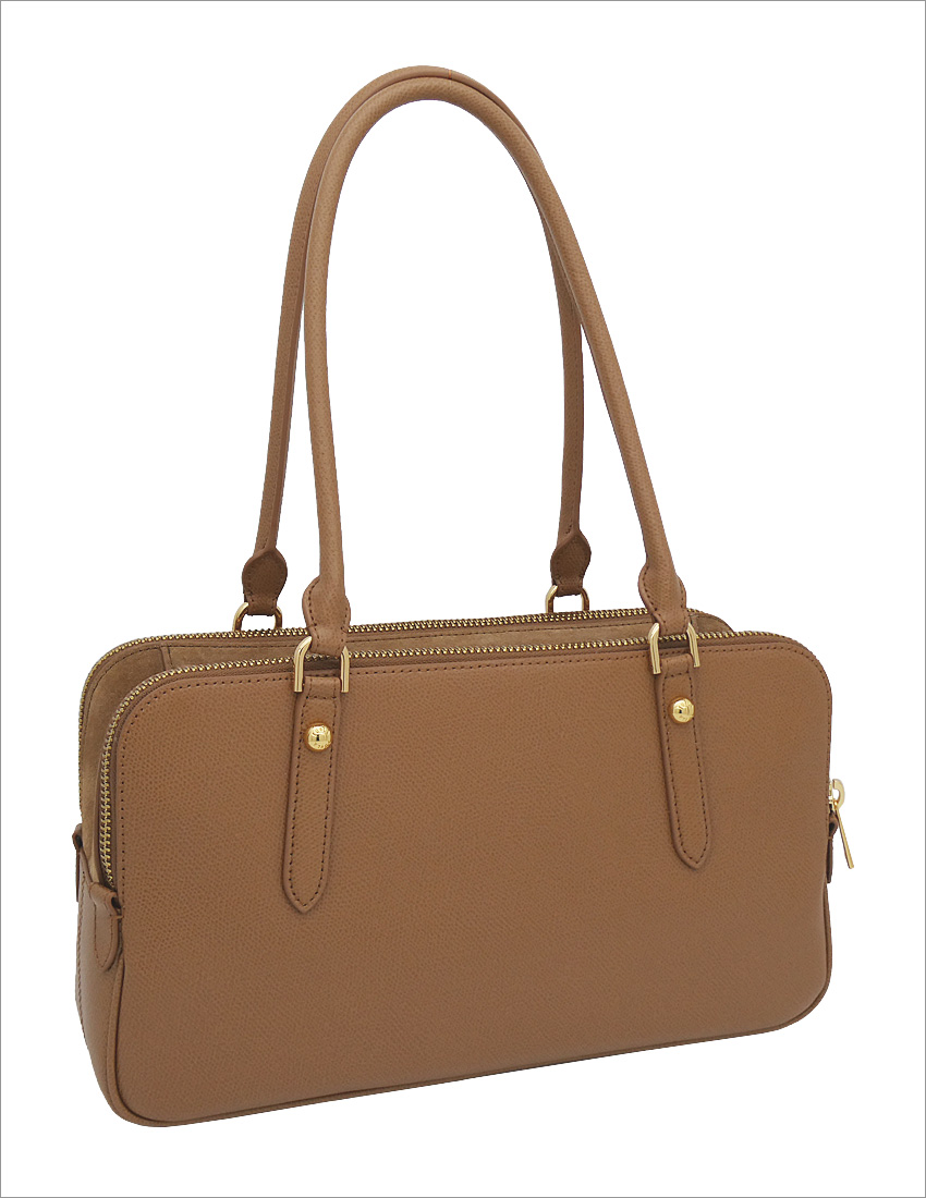 l*f様 FURLA ハンドバッグ ベージュ/ブラウン/イエロー FURLA（フルラ） FURLA GIULIA ボストンバッグ M TABACCO ブラウン
