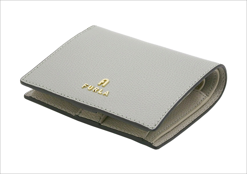 FURLA フルラ Furla Camelia コンパクト財布 S CENERE+VANIGLIA