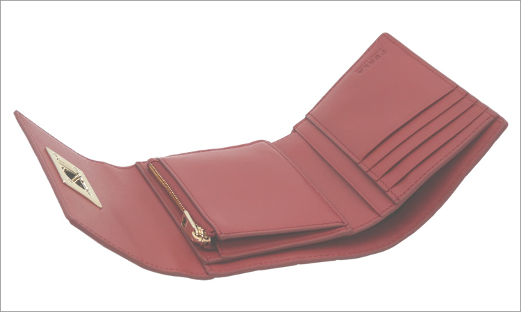 FURLA（フルラ） FURLA 1927 三つ折ウォレット M CHILI OIL レッド