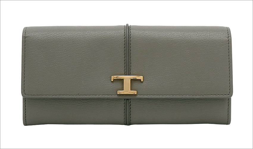 TOD'S トッズ T タイムレス レザー ウォレット