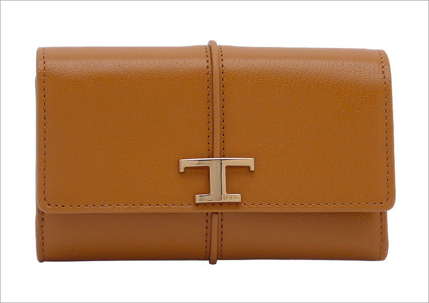 VIP☆最安価格☆【TOD'S直営店】T タイムレス レザー ウォレット トッズ TOD'S 長財布 Tタイムレス レザー ウォレット ブラック