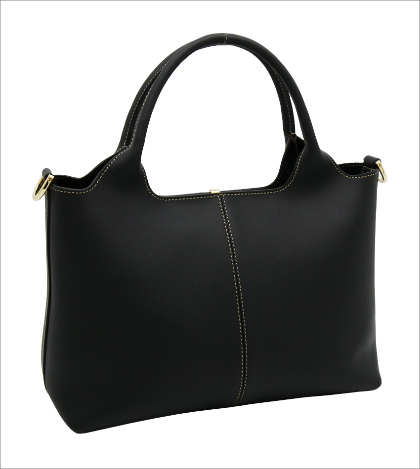 新品タグ付♡TOD'S トッズ エンボスロゴ レザー トートバッグ ブラック XBWDBMAT200RORC413-01.jpg
