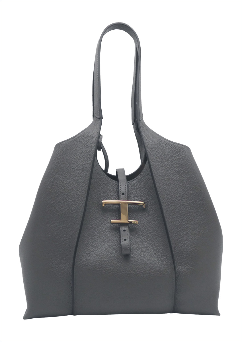 TOD'S トッズ T タイムレス レザー ショッピングバッグ スモール