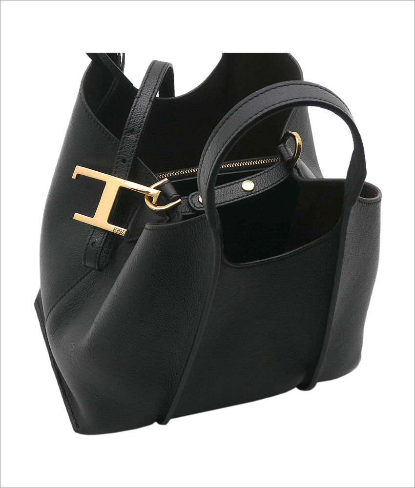 TOD'S トッズ T タイムレス レザー ショッピング バッグ ミニ