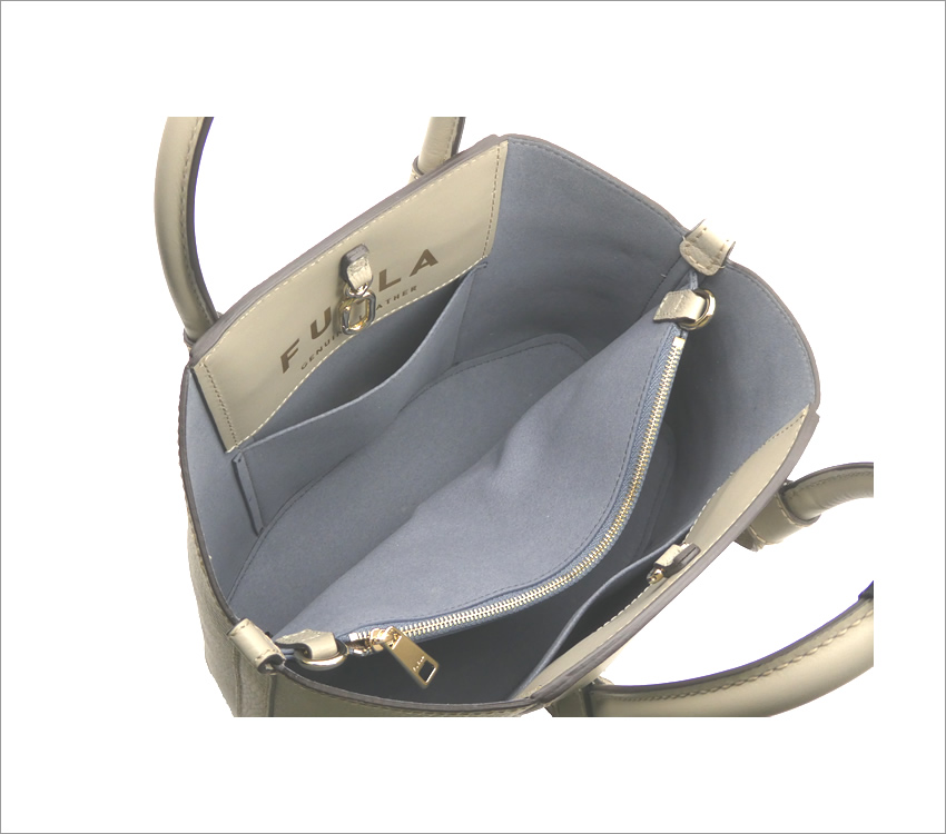 FURLA フルラ　グレー ハンドバッグ　美品 楽天市場】フルラ グレーの通販