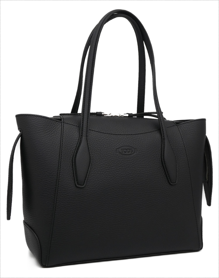 TOD'S ウェーブ スモールトートバッグ 黒【Bランク 保存袋付】 TOD'S ウェーブ スモールトートバッグ 黒【Bランク 保存袋付