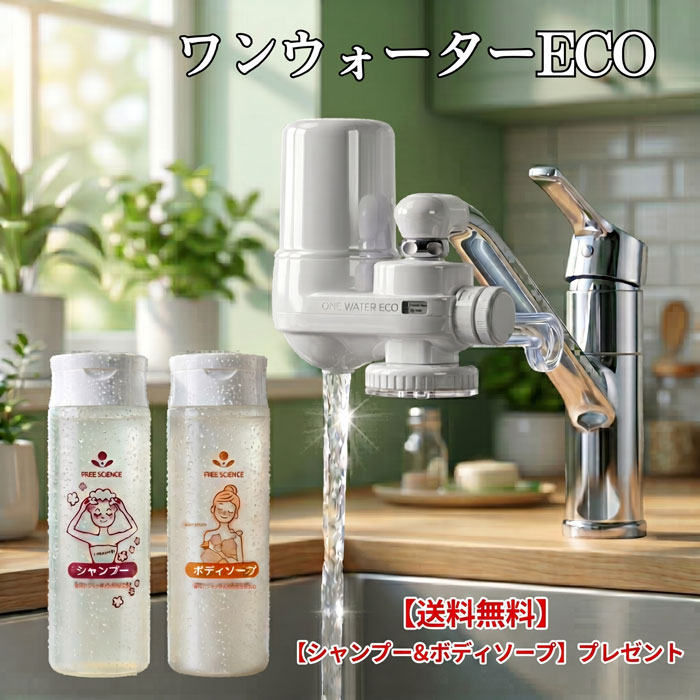 新品ミネラルウォーターサーバー　本体のみ　PFOS・PFOA除去浄水 浄水器 蛇口直結型 素粒水 ワンウォーターECO 【正規代理店】 本体2年
