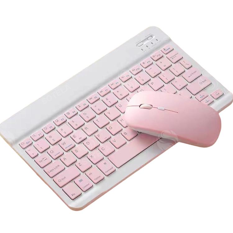 ワイヤレスキーボード マウス セット Bluetooth ワイヤレスマウス スリムキーボード 薄型マウス 持ち運び 充電式 2.4GHzモード 無線  コンパクト