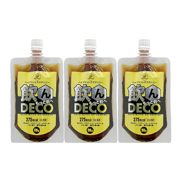 HoneyActionハニーアクション 飲んDECO ノンデコ 3本 マラソン 補給食 ランニング トレイルランニング ジェル ハチミツ 蜂蜜 |  | 01