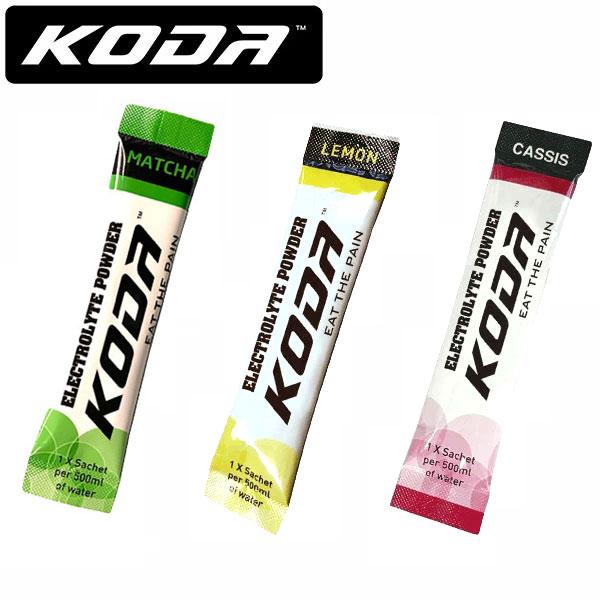 KODA コーダ ELECTROLYTE POWDER(エレクトロライトパウダー) お試しセット 3本 抹茶 ×1、 カシス ×1、 レモン ×1 補給食 マラソン トレラン 登山 ランニング｜sotoaso-trail｜02