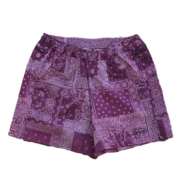 ranor ラナー BANDANA MIDDLE SHORTS バンダナ ミドルショーツ ワイン