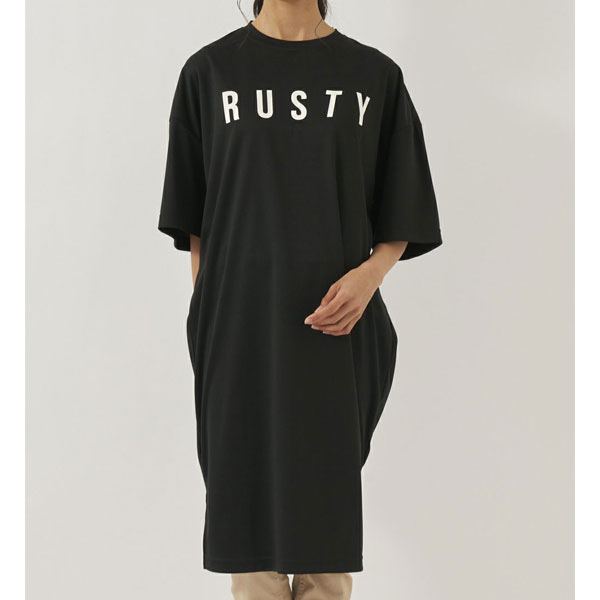 Rusty ラスティー レディース ラッシュガード サーフTシャツ 半袖 チュニック 922463 ...