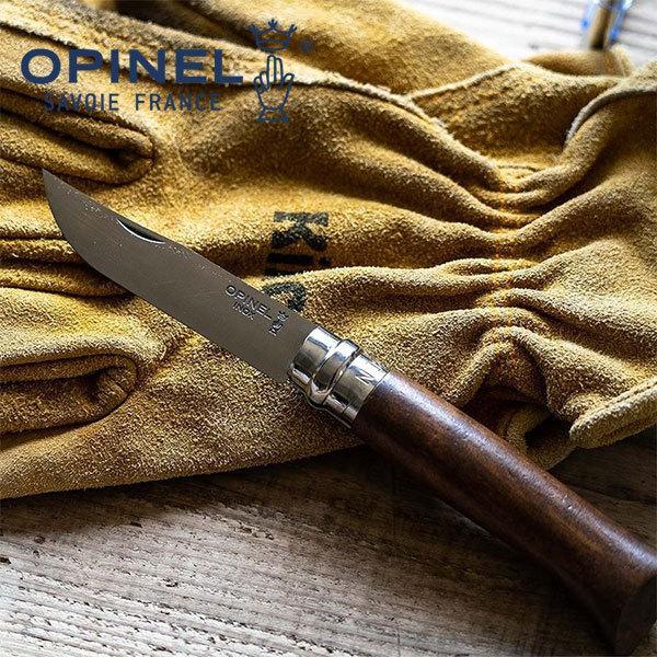 本格派ま！ オピネル ナイフ #8 OPINEL ステンレス オリーブウッド 8.5cm アウトドアナイフ キャンプナイフ 折りたたみナイフ 料理  料理用