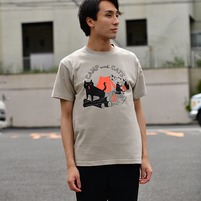 Tシャツ 猫 おしゃれ おもしろ メンズ レディース アウトドア Tシャツ プレゼント ネコグッズ 雑貨 黒猫 半袖 キャンプ Campt Sotoneko Japan 通販 Yahoo ショッピング