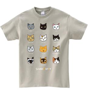 Tシャツ ハチワレ 猫 おしゃれ おもしろ メンズ レディース カジュアルtシャツ プレゼント ネコ...