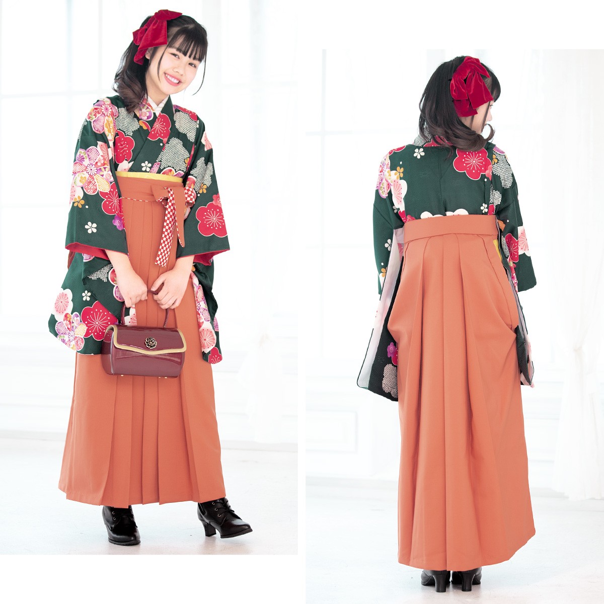 小学生　女子　卒業式　袴6点セット SOUBIEN（創美苑） 袴セット 小学校卒業式 卒業式 小学校 女子 袴 13歳